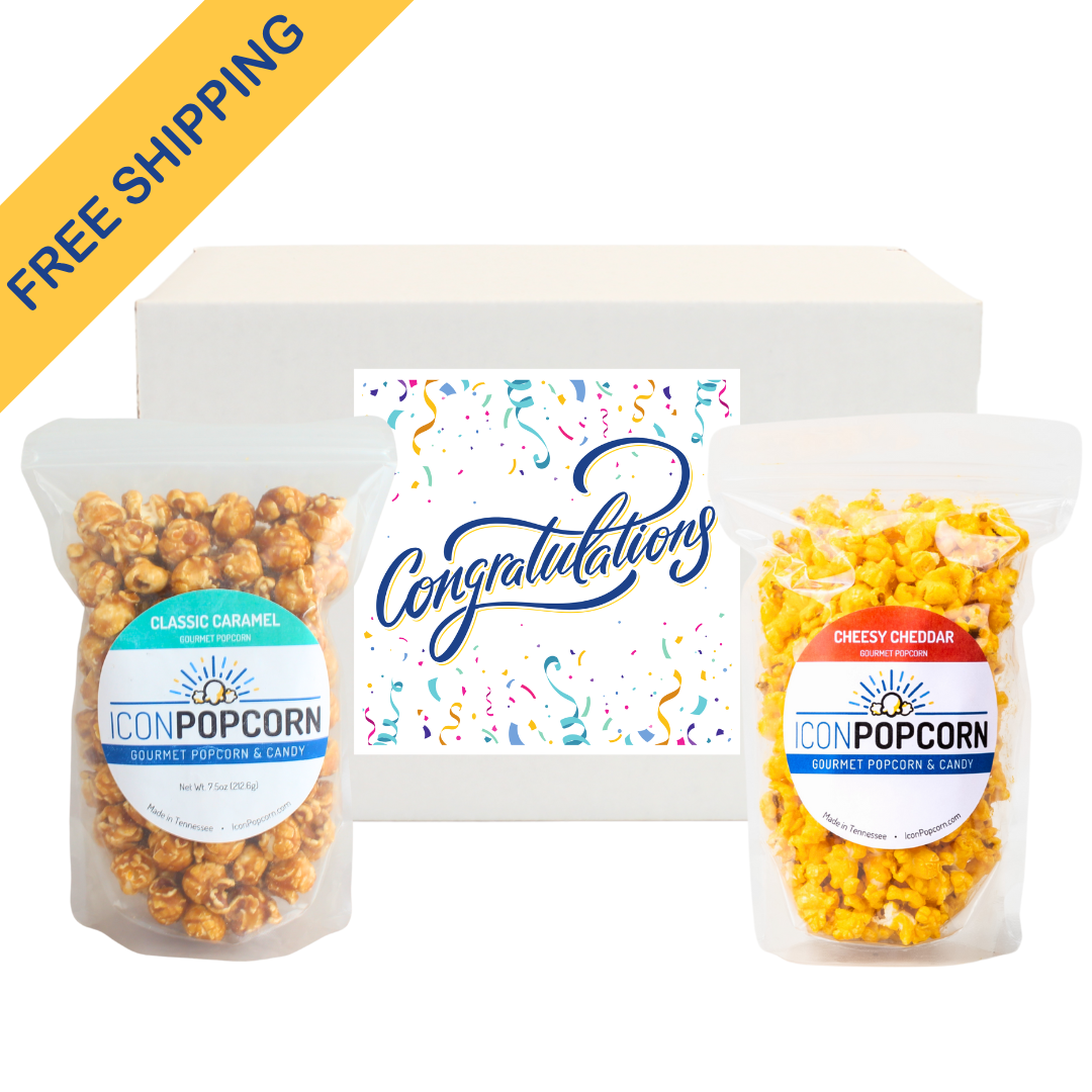 Congratulations Popcorn Gift Box