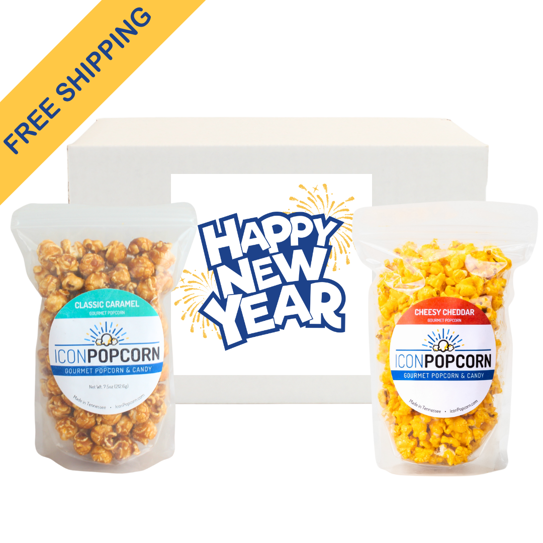 Happy New Year Popcorn Gift Box