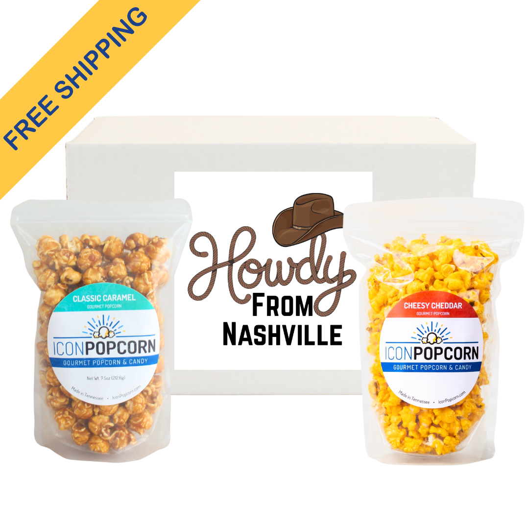 Howdy From Nashville Popcorn Gift Box