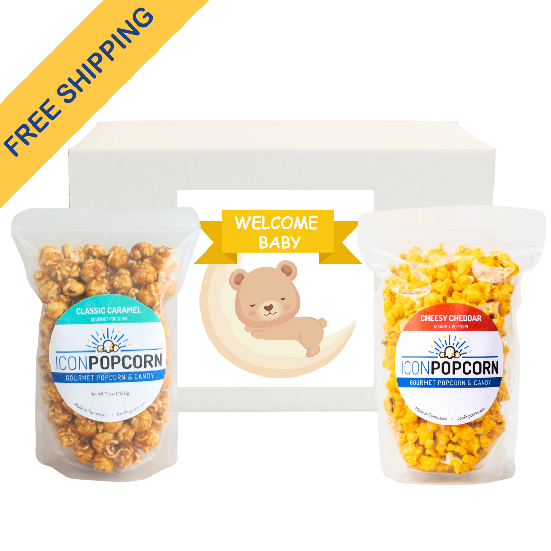 Welcome Baby Popcorn Gift Box
